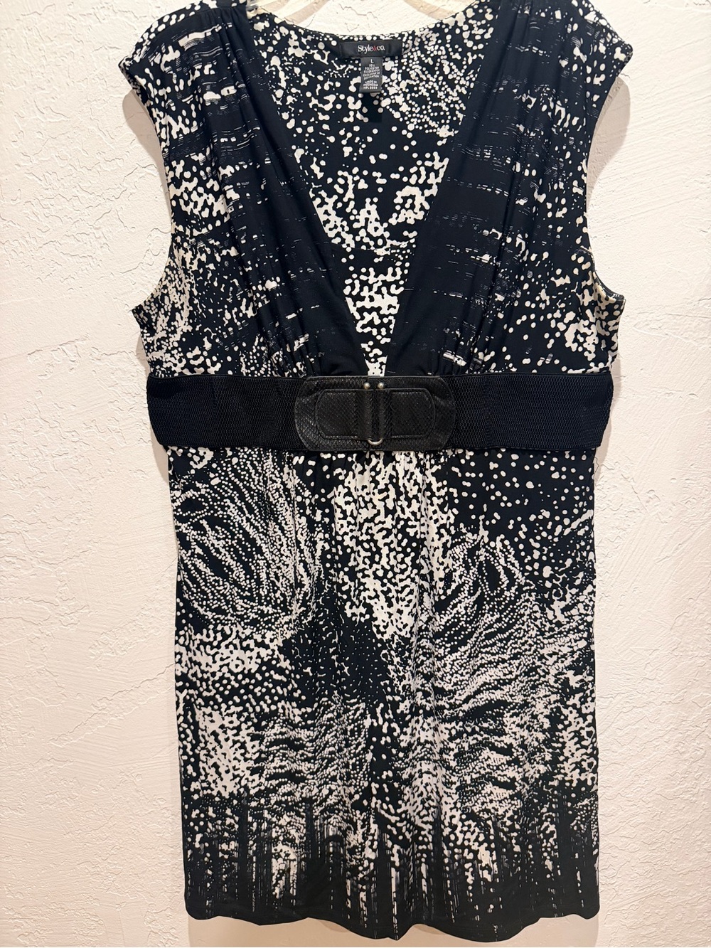 Style & Co. Black and White Patterned Women's Skirt